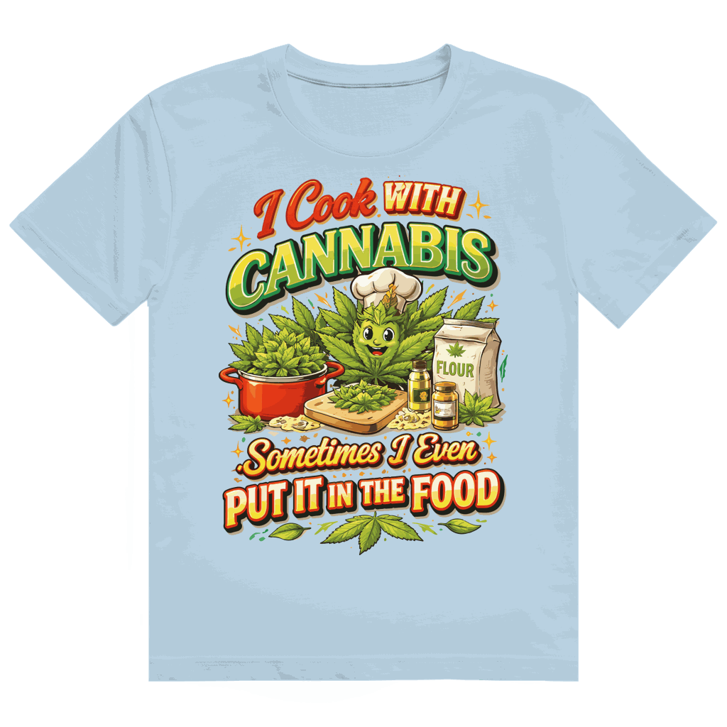 Heavy Cotton T-Shirt - I cook with Cannabis | Division420®