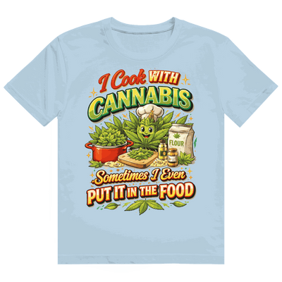 Heavy Cotton T-Shirt - I cook with Cannabis | Division420®