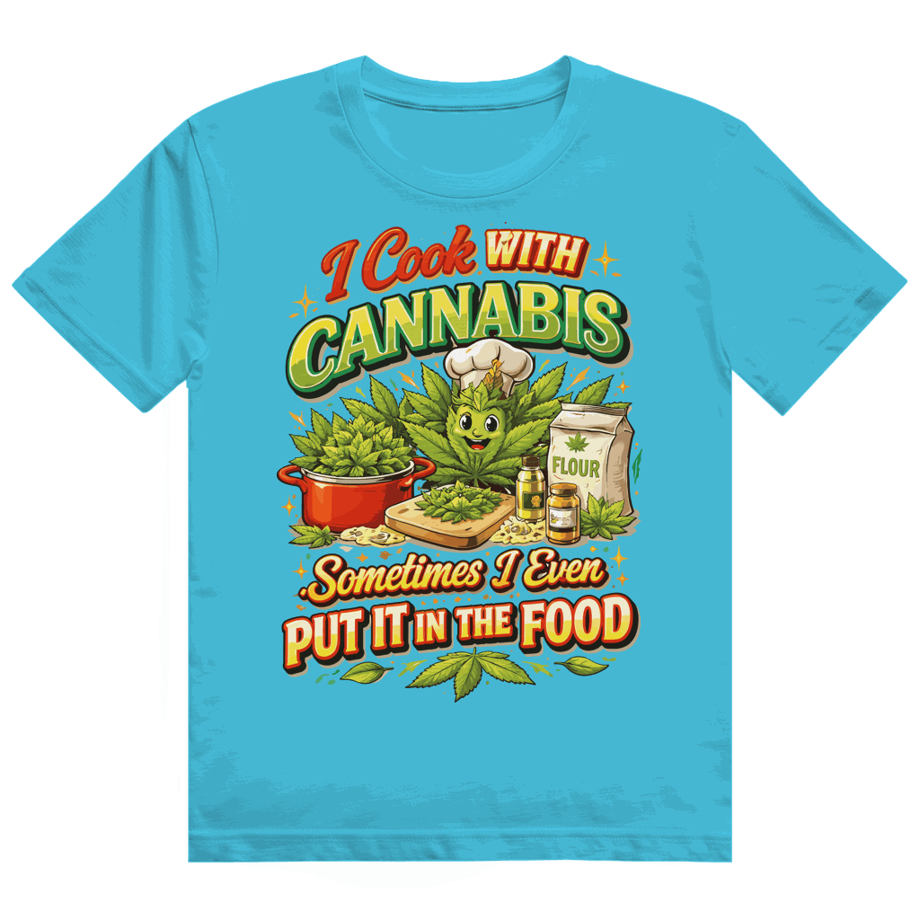 Heavy Cotton T-Shirt - I cook with Cannabis | Division420®