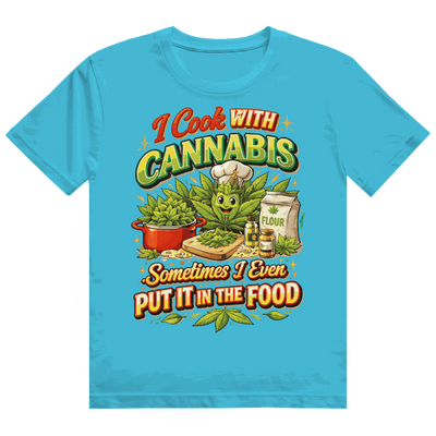 Heavy Cotton T-Shirt - I cook with Cannabis | Division420®
