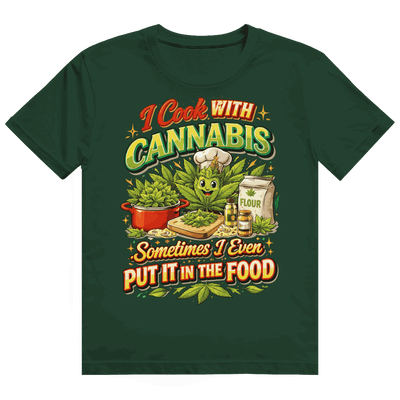 Heavy Cotton T-Shirt - I cook with Cannabis | Division420®