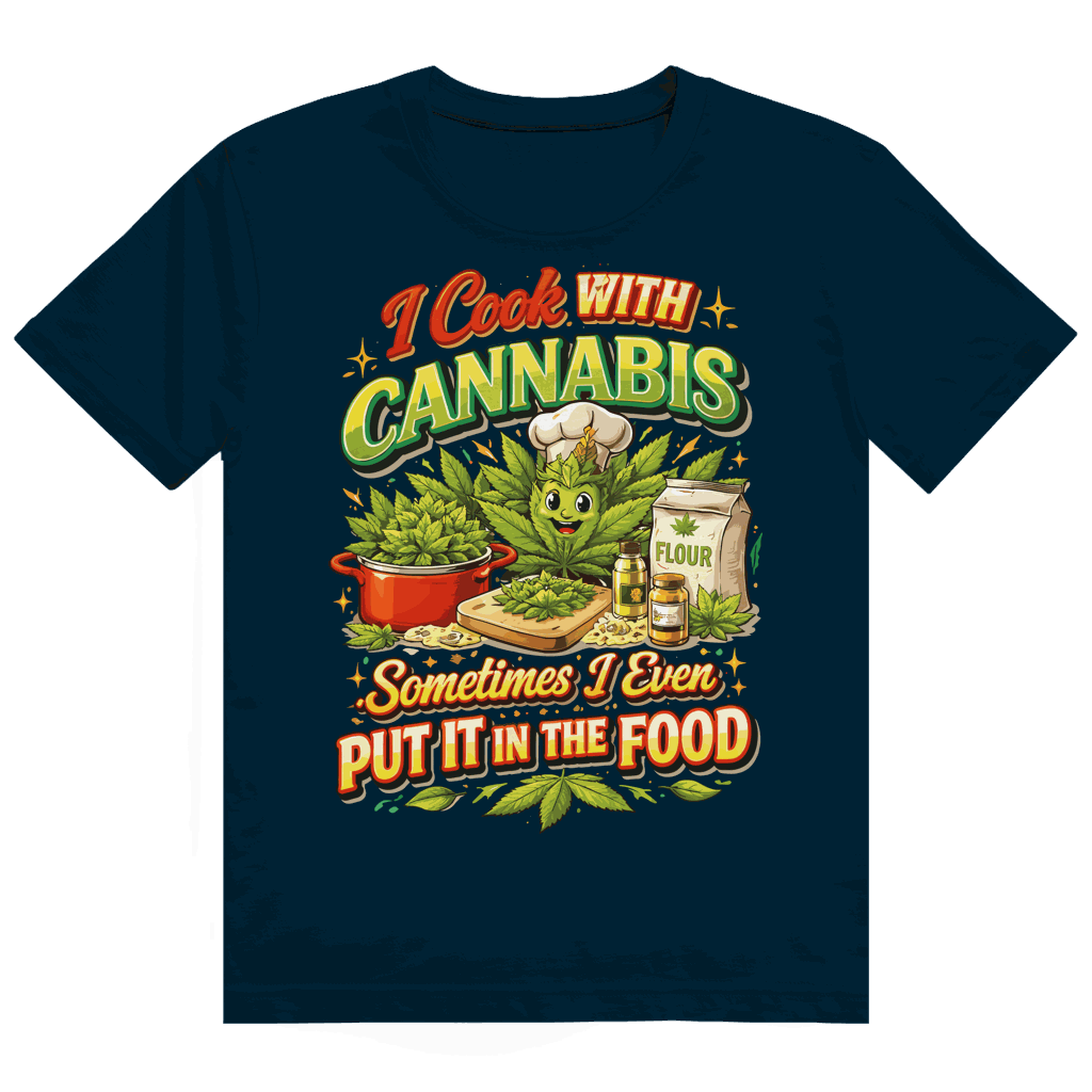 Heavy Cotton T-Shirt - I cook with Cannabis | Division420®