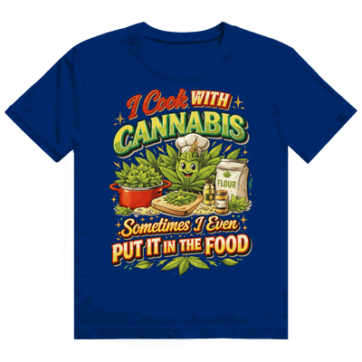 Heavy Cotton T-Shirt - I cook with Cannabis | Division420®