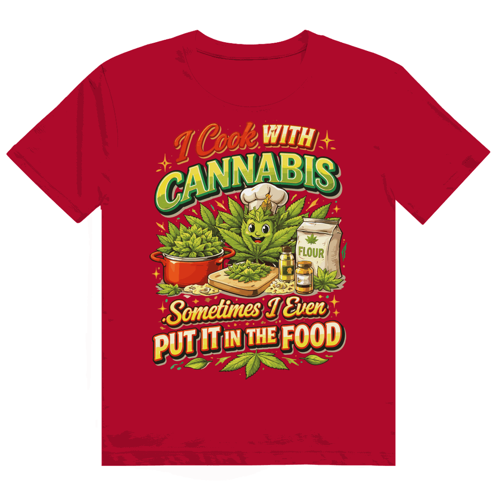 Heavy Cotton T-Shirt - I cook with Cannabis | Division420®