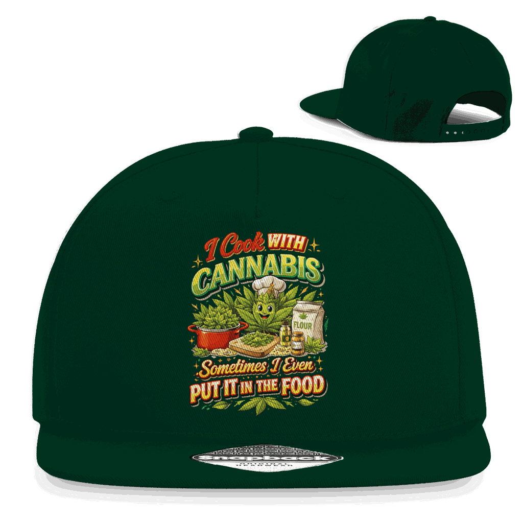 Snapback Rapper Cap - I cook with Cannabis | Division420®