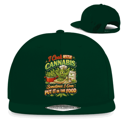 Snapback Rapper Cap - I cook with Cannabis | Division420®