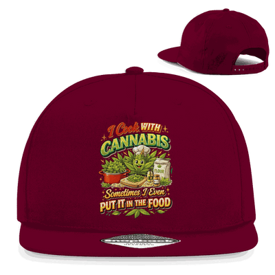 Snapback Rapper Cap - I cook with Cannabis | Division420®