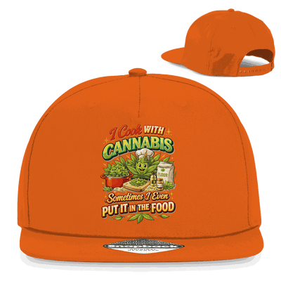Snapback Rapper Cap - I cook with Cannabis | Division420®