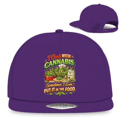 Snapback Rapper Cap - I cook with Cannabis | Division420®