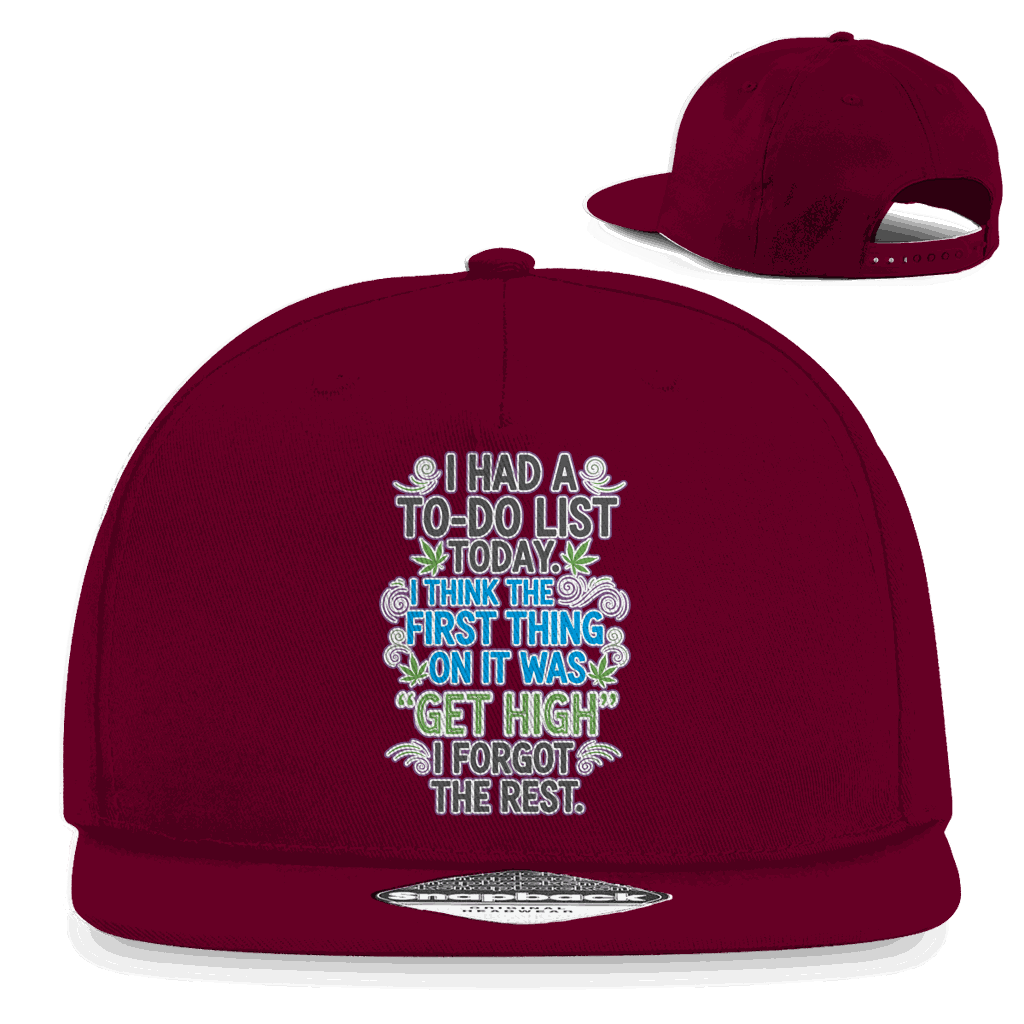 Snapback Rapper Cap - I had a to-do list today. | Division420®