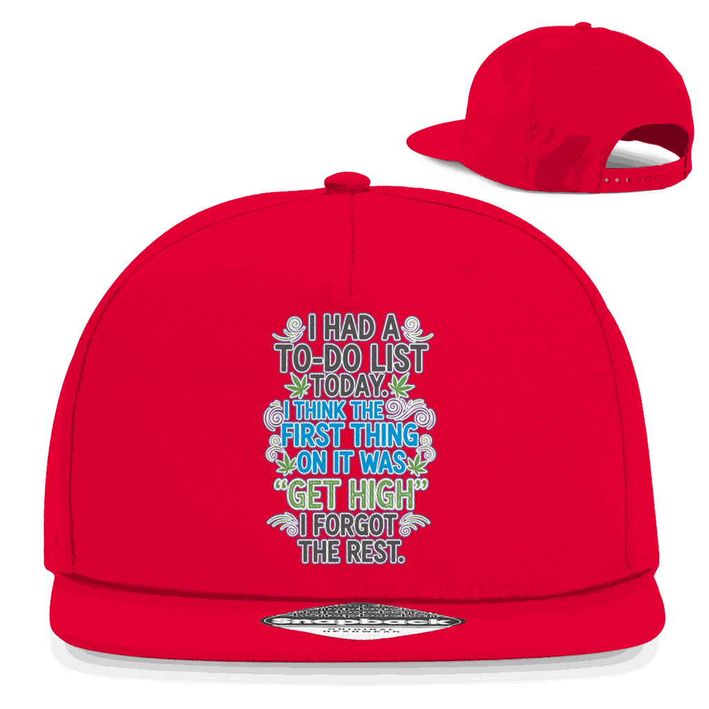 Snapback Rapper Cap - I had a to-do list today. | Division420®