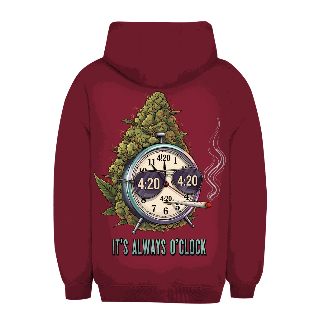 Unisex Oversize Hoodie - It is always o clock | Division420®