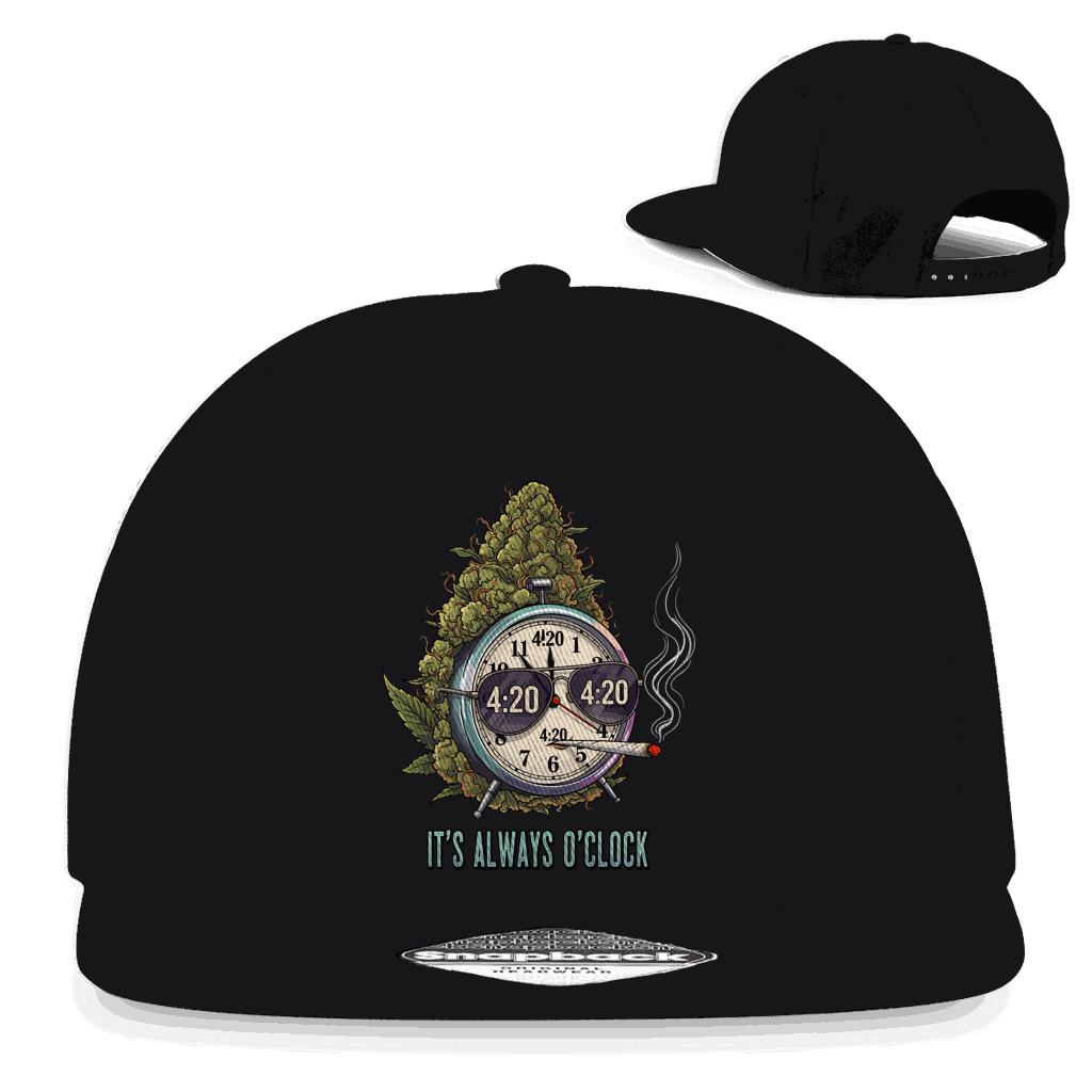 Snapback Rapper Cap - It is always o clock | Division420®