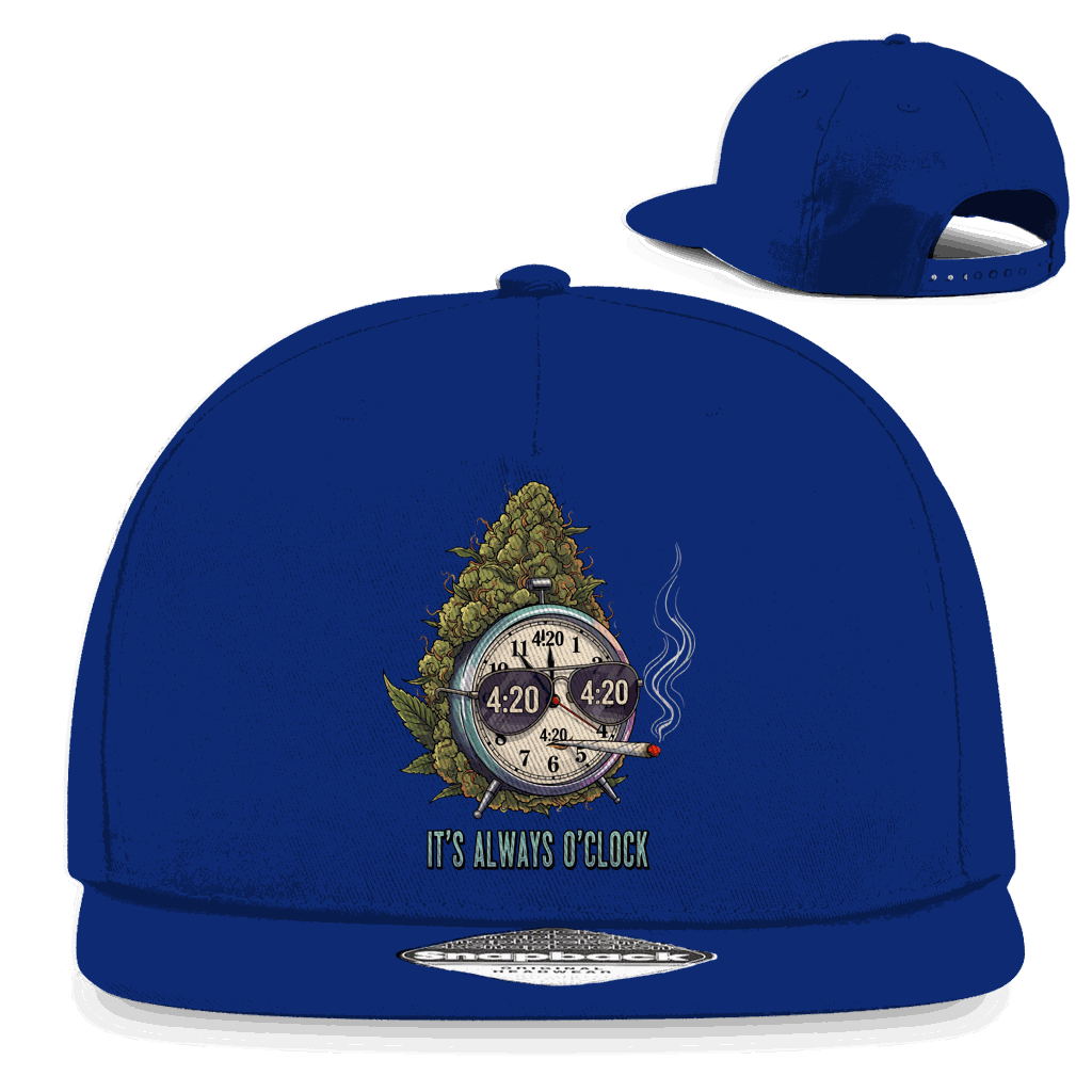 Snapback Rapper Cap - It is always o clock | Division420®
