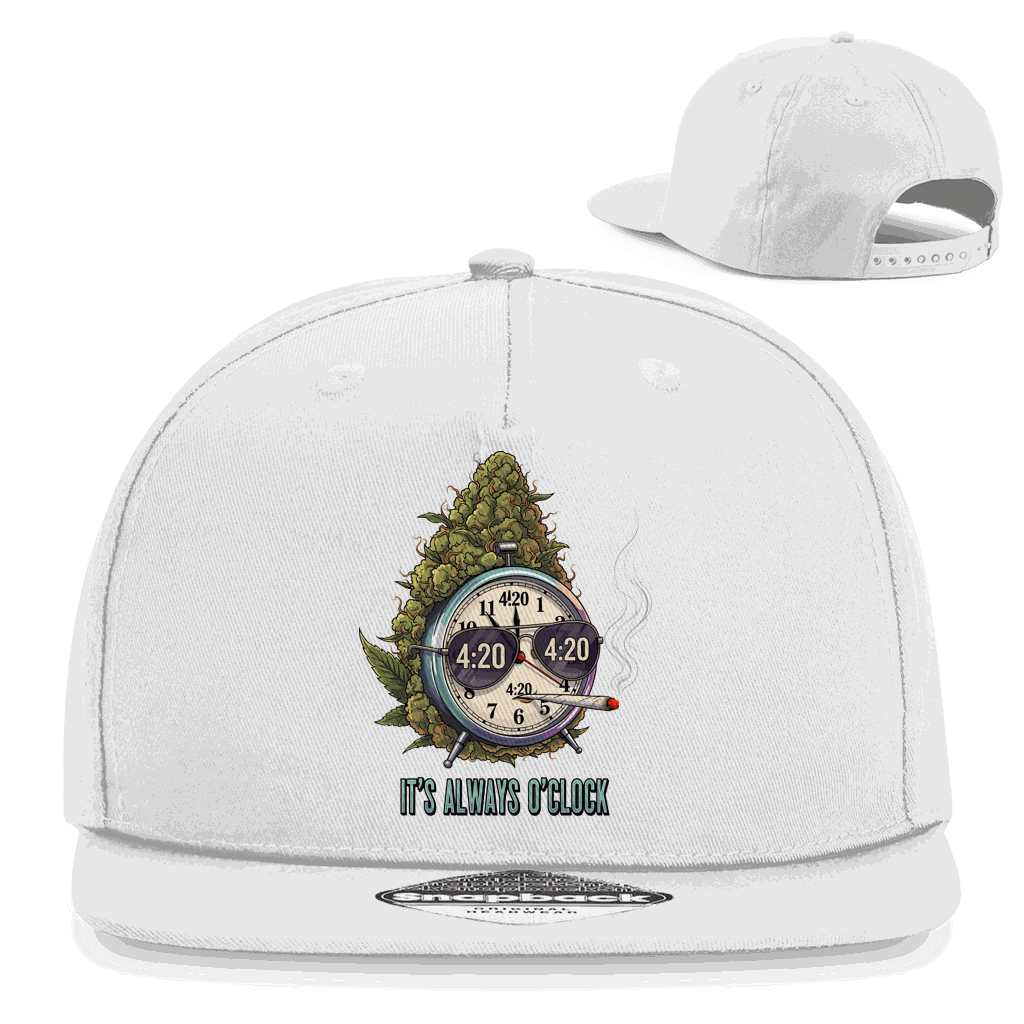 Snapback Rapper Cap - It is always o clock | Division420®