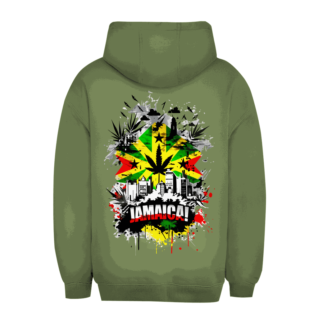 Unisex Oversize Hoodie - Jamaica Art Print | Division420®