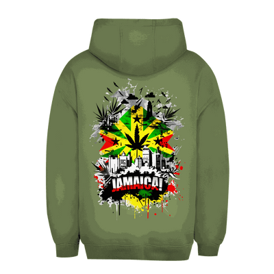 Unisex Oversize Hoodie - Jamaica Art Print | Division420®
