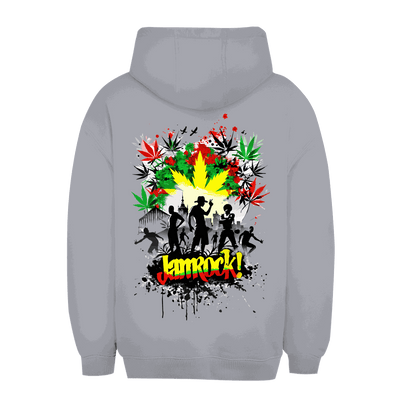 Unisex Oversize Hoodie Jamrock von Division420 in urbanem Stil mit Kapuze und Kängurutasche