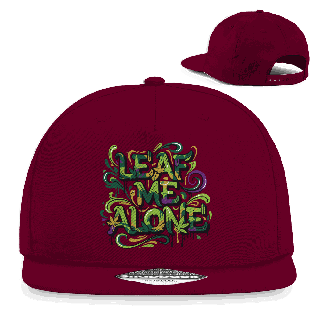 Snapback Rapper Cap - Leaf me alone | Division420®