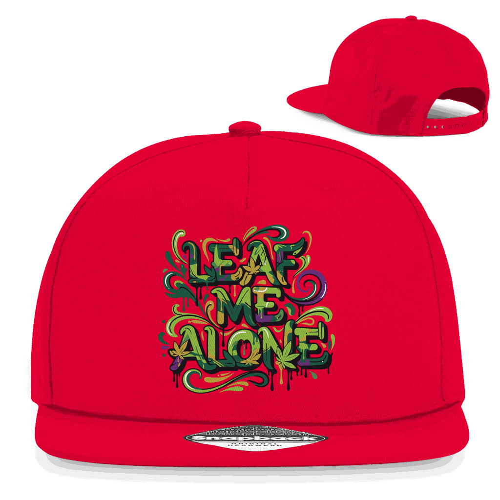 Snapback Rapper Cap - Leaf me alone | Division420®