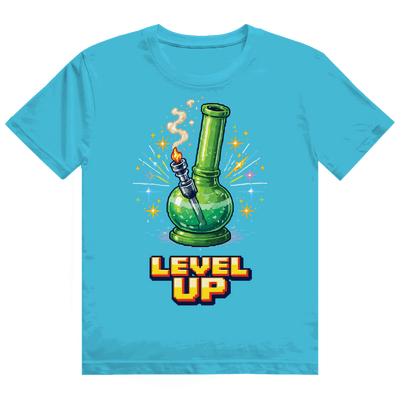 Division420 Heavy Cotton T-Shirt Level Up mit nachhaltiger Baumwolle und modernem Tubular Fit
