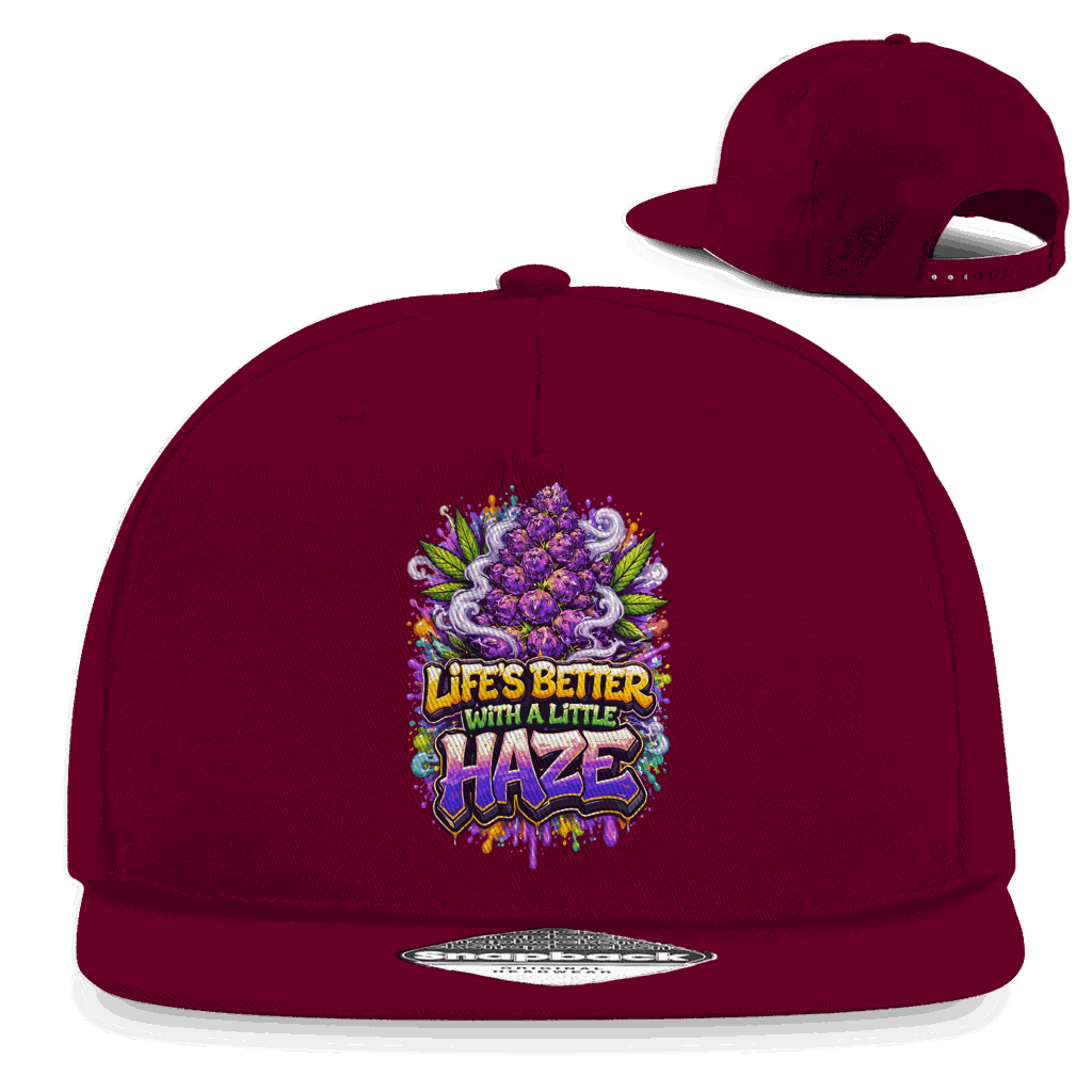 Snapback Rapper Cap - Life is better with Haze | Division420®