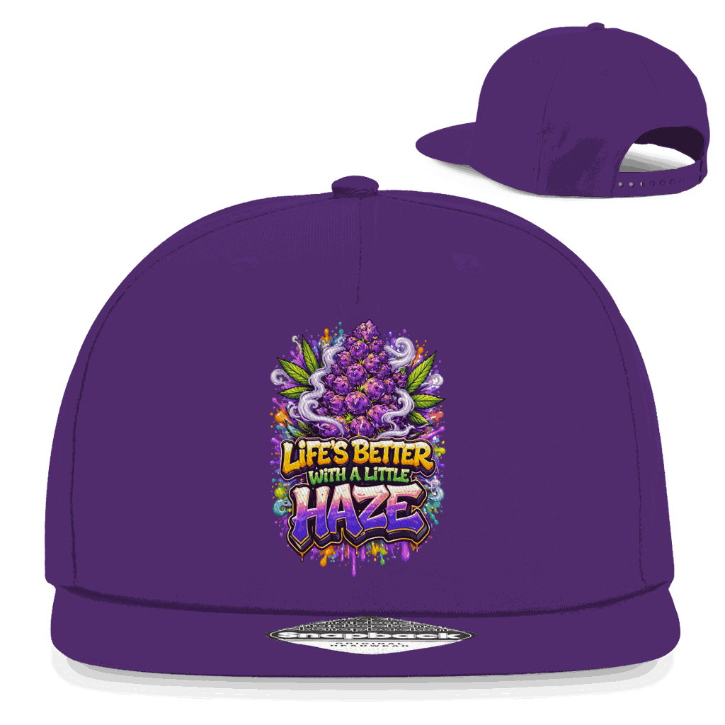 Snapback Rapper Cap - Life is better with Haze | Division420®