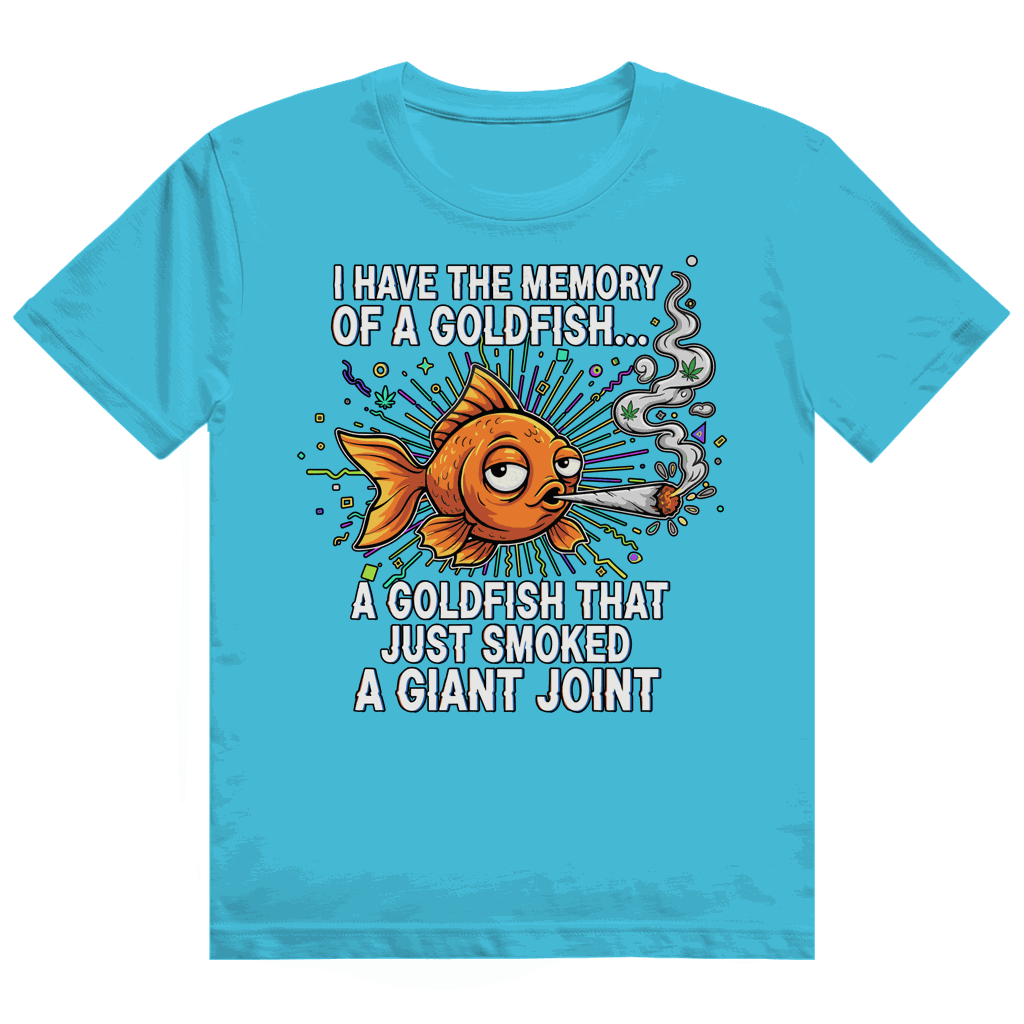 Division420 Heavy Cotton T-Shirt Memory of a Goldfish in hochwertiger Bio-Baumwolle mit modernem Tubular Fit für nachhaltigen Streetstyle