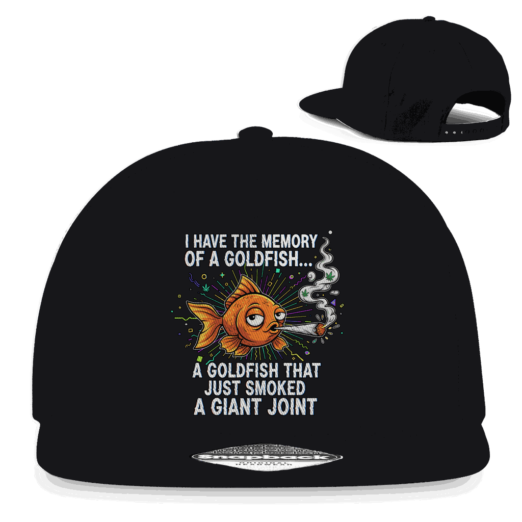 Snapback Rapper Cap - Memory of a Goldfish | Division420®