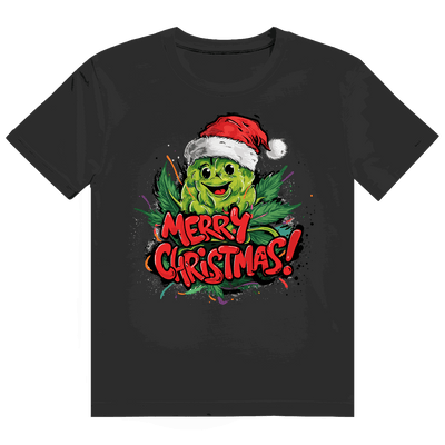 Heavy Cotton T-Shirt von Division420 mit Merry Christmas Bud Motiv und nachhaltigem Design