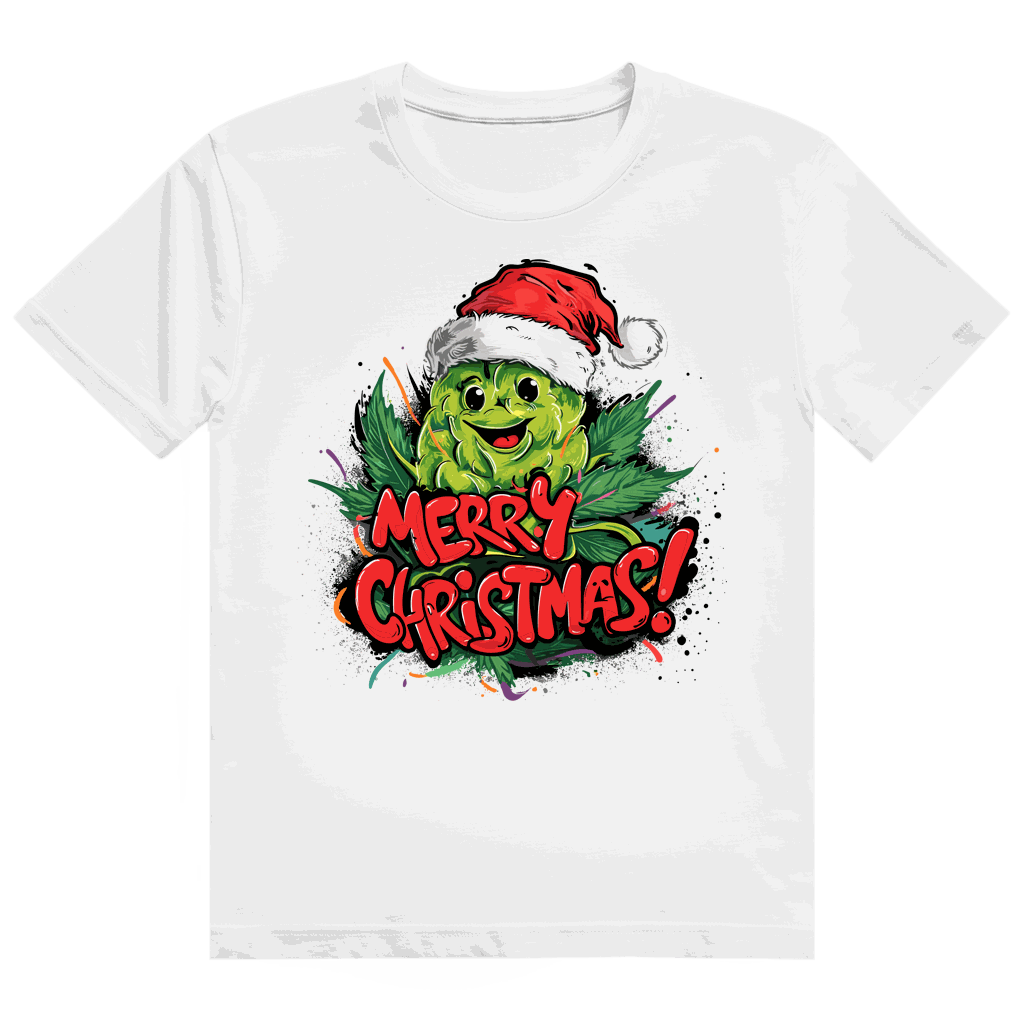 Heavy Cotton T-Shirt - Merry Christmas Bud | Division420®