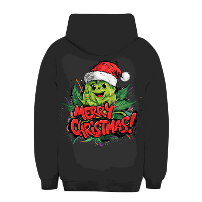 Unisex Oversize Hoodie Merry Christmas Bud von Division420 mit Kapuze und Kängurutasche