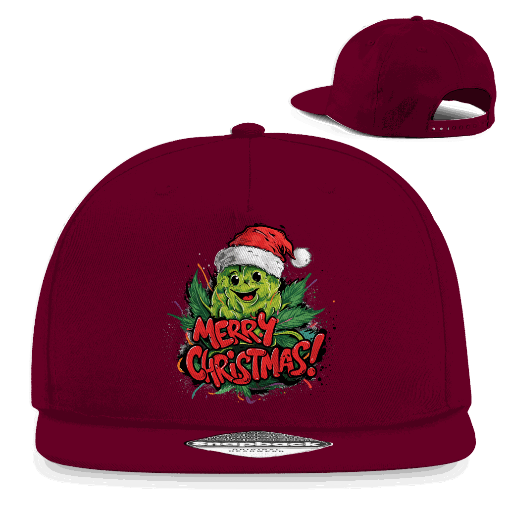 Snapback Rapper Cap - Merry Christmas Bud | Division420®