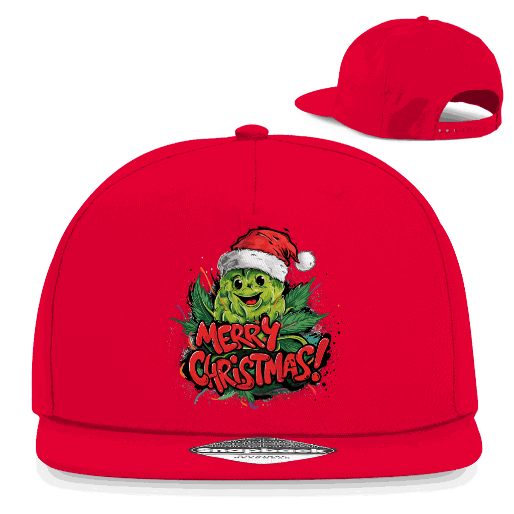 Snapback Rapper Cap - Merry Christmas Bud | Division420®