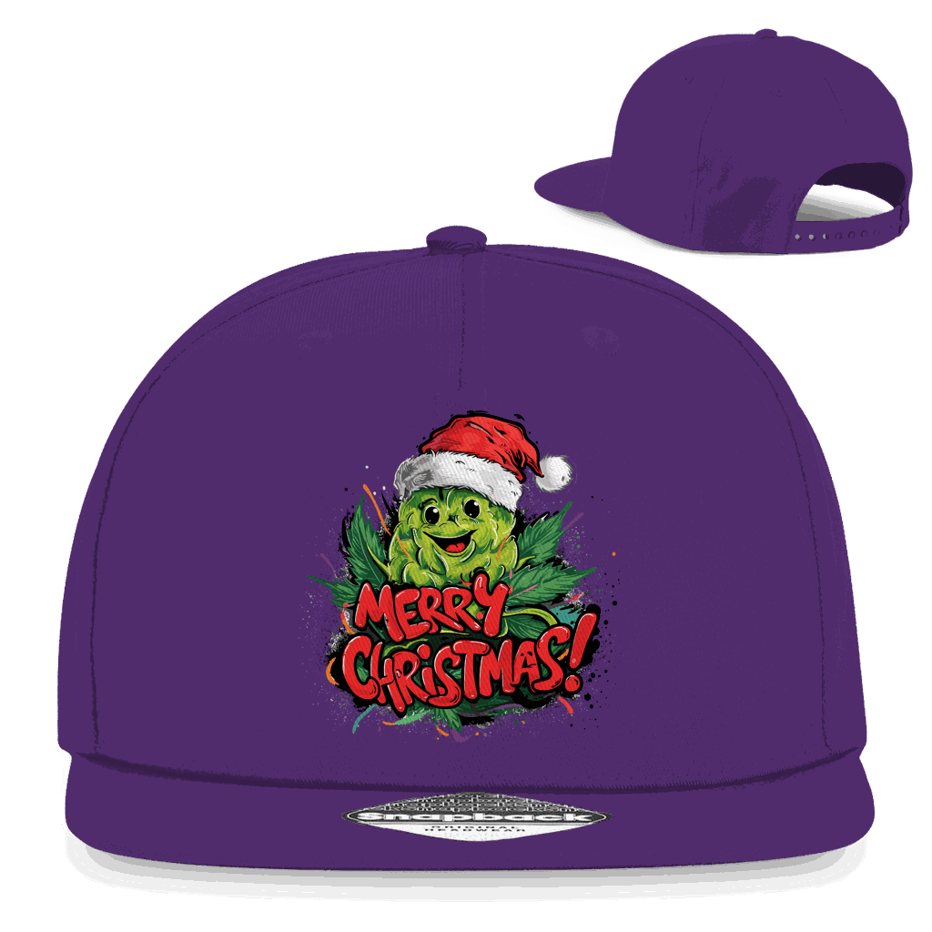 Snapback Rapper Cap - Merry Christmas Bud | Division420®