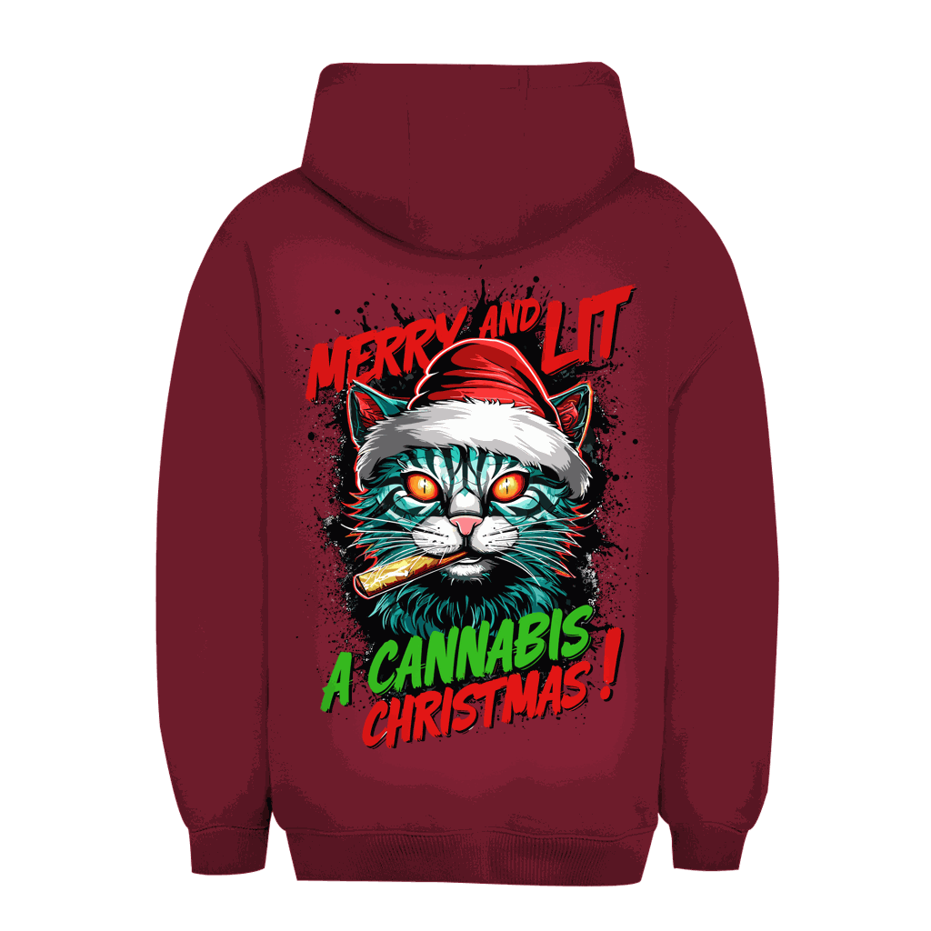 Unisex Oversize Hoodie - Merry Christmas Cat | Division420®
