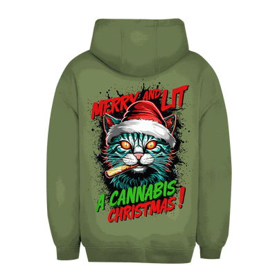 Unisex Oversize Hoodie - Merry Christmas Cat | Division420®