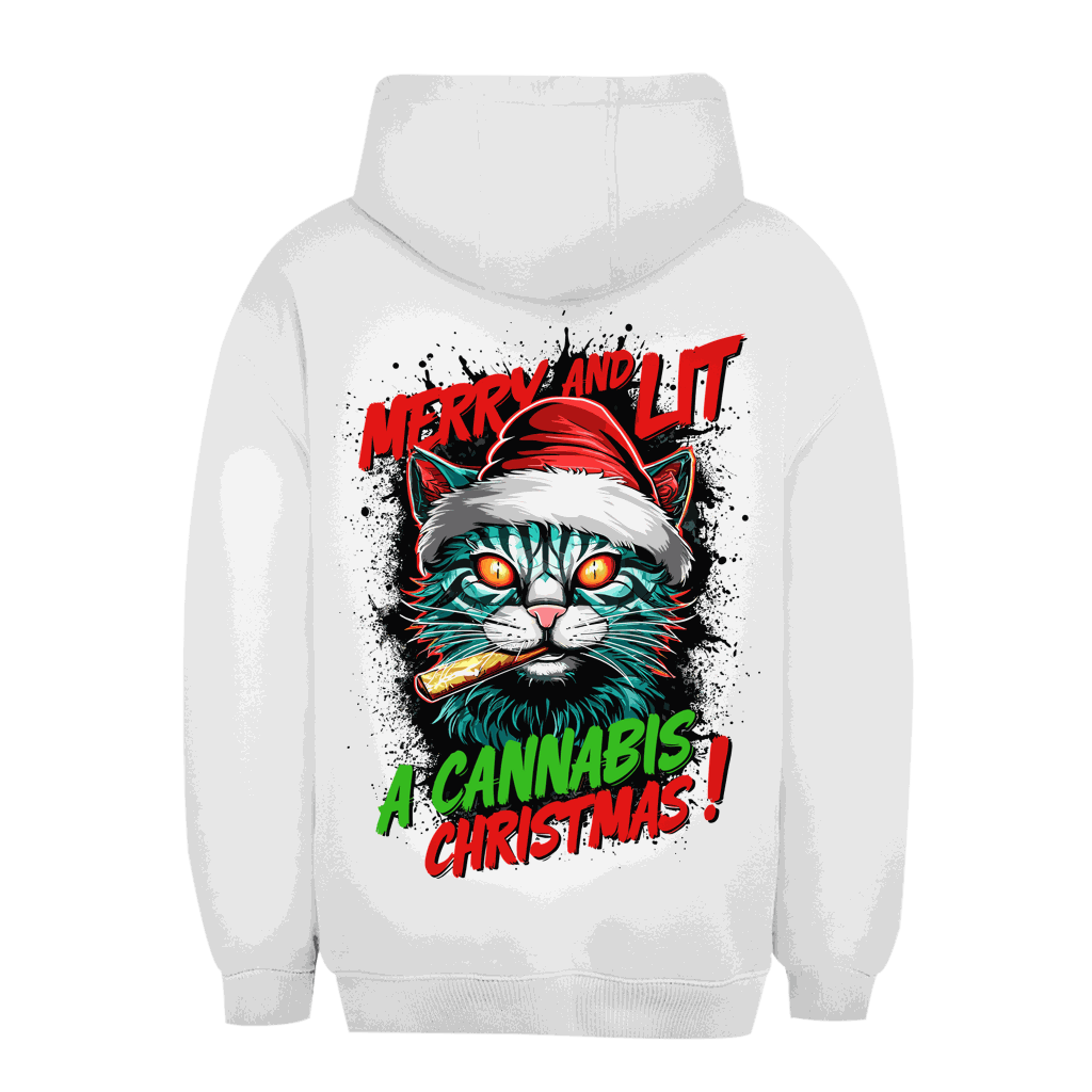 Unisex Oversize Hoodie - Merry Christmas Cat | Division420®