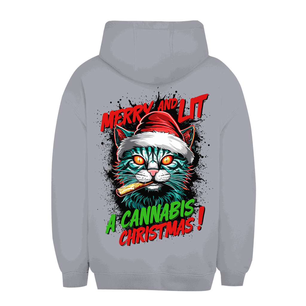 Unisex Oversize Hoodie - Merry Christmas Cat | Division420®