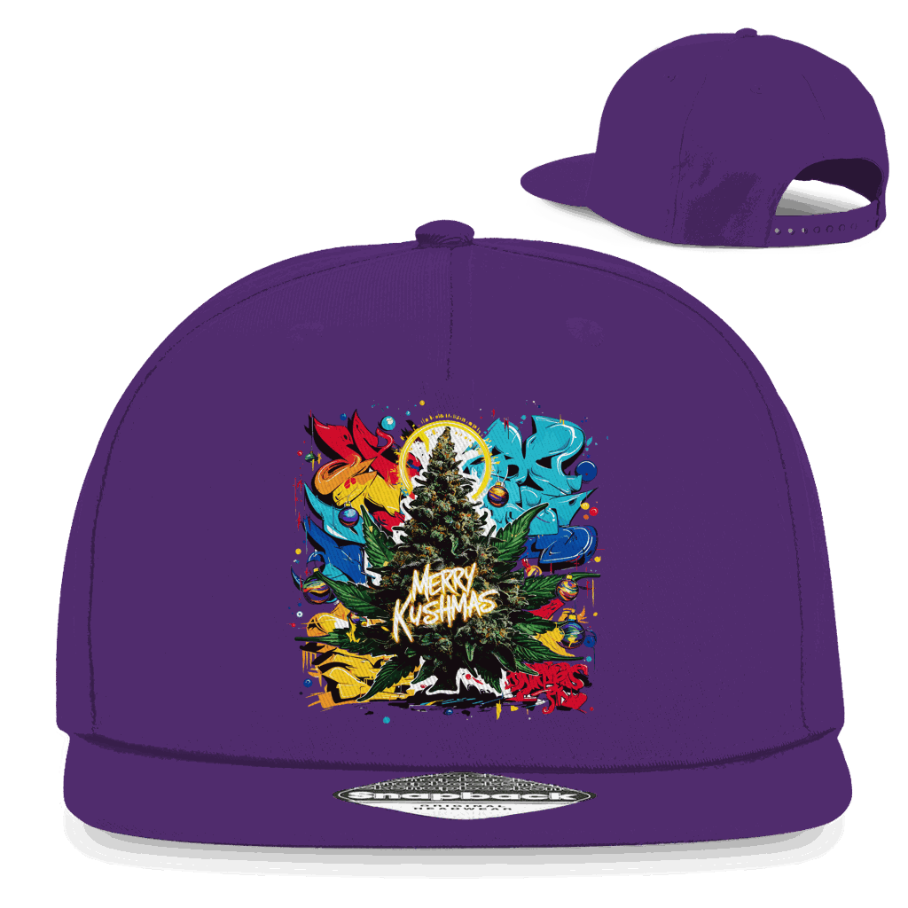Snapback Rapper Cap - Merry Kushmas | Division420®