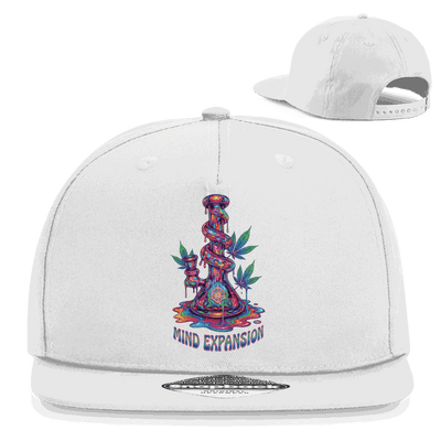 Division420 Snapback Rapper Cap Mind Expansion aus Baumwoll-Twill mit Retro-Snapback-Verschluss und flachem Schirm