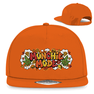 Schwarze Division420 Snapback Cap Munchie Mode mit flachem Schirm und Retro-Snapbackverschluss