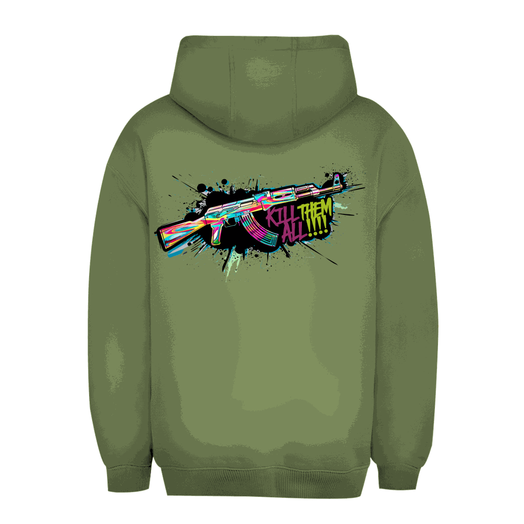 Unisex Oversize Hoodie - Kill Them All Art Print | Division420®