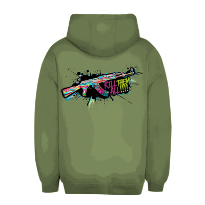 Unisex Oversize Hoodie - Kill Them All Art Print | Division420®