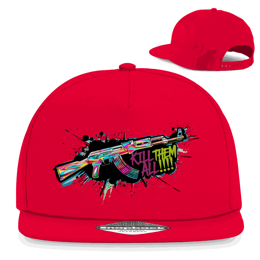 Snapback Rapper Cap - Kill Them All Art Print | Division420®