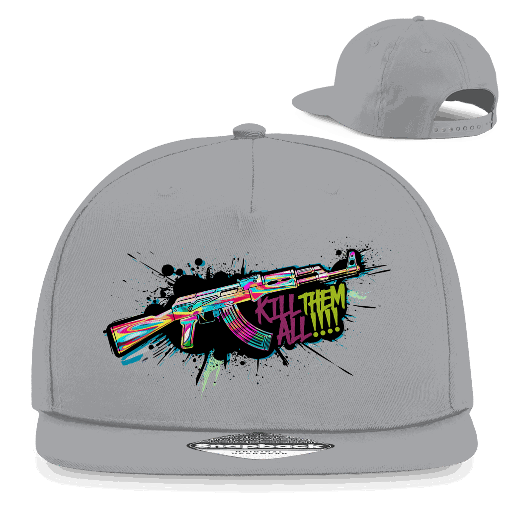 Snapback Rapper Cap - Kill Them All Art Print | Division420®