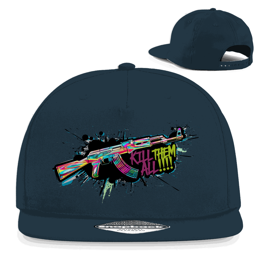 Snapback Rapper Cap - Kill Them All Art Print | Division420®
