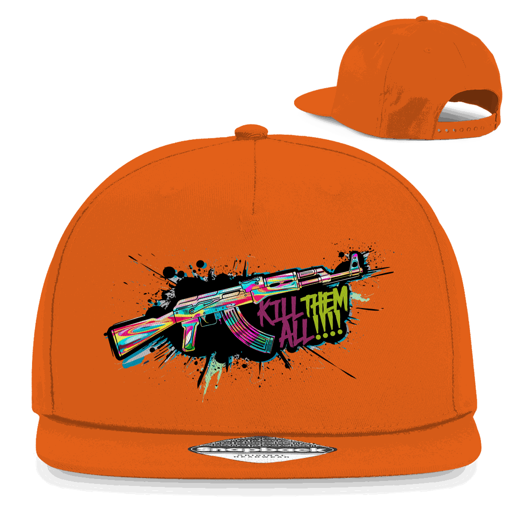 Snapback Rapper Cap - Kill Them All Art Print | Division420®