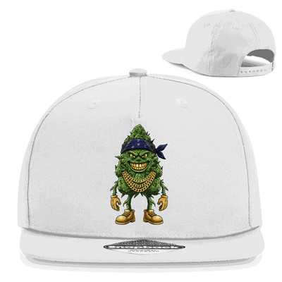 Division420 Snapback Rapper Cap OG Bud aus Baumwoll-Twill mit flachem Schirm und Retro-Snapbackverschluss