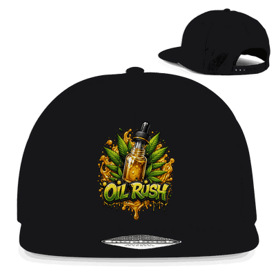 Division420 Snapback Cap Oil Rush aus Baumwoll-Twill mit flachem Schirm und Retro Snapback-Verschluss